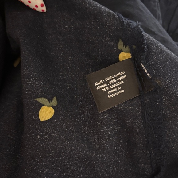 Lane Bryant Lemon Print Smocked Tank - Picture 4 of 4